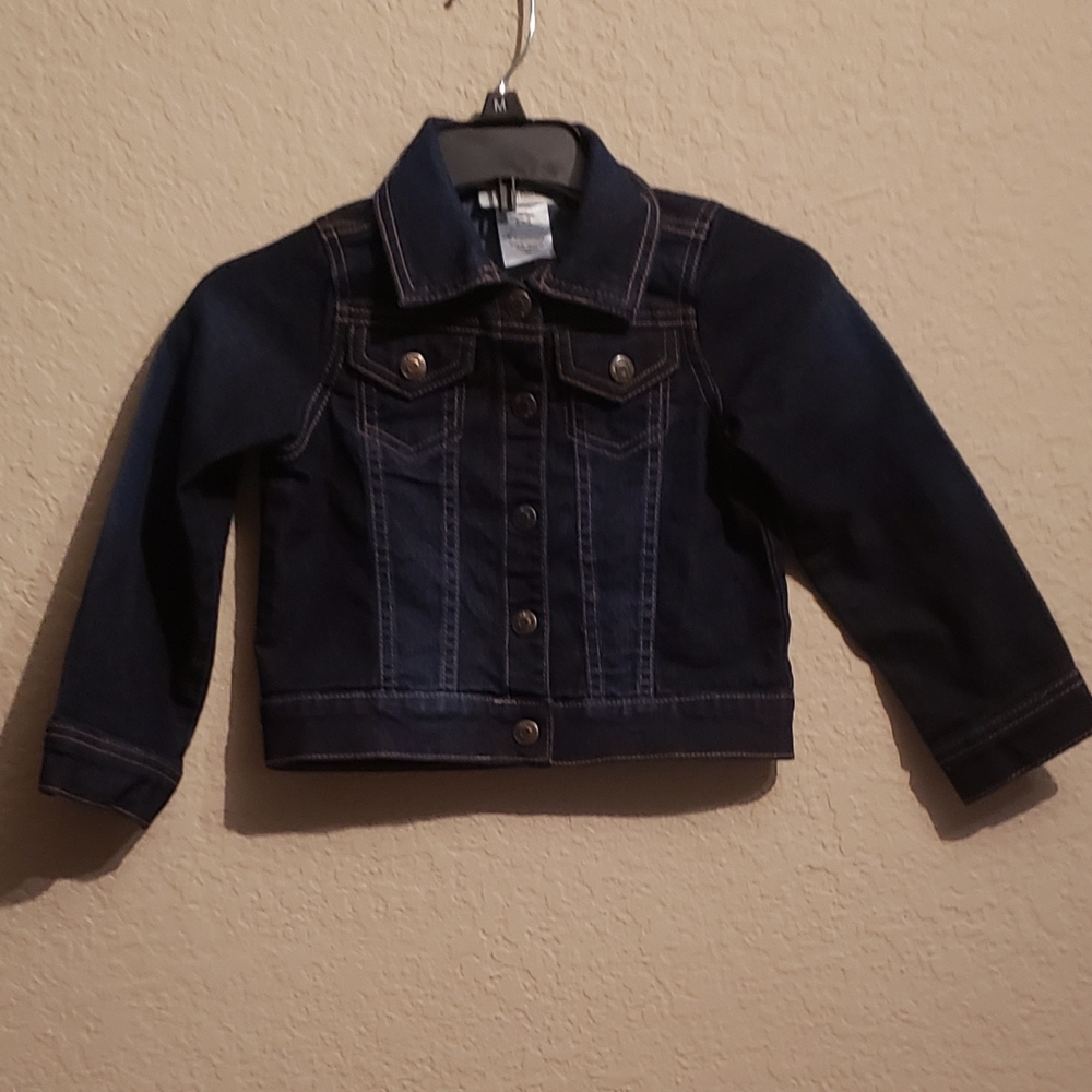 Girl's Toughskin Dark Blue Denim Jacket